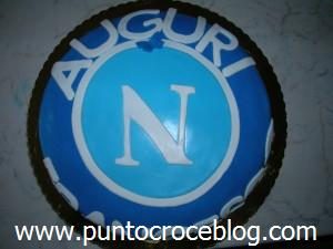 Torta compleanno in Pasta di Zucchero Napoli Calcio 