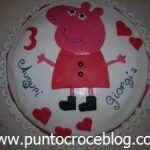 Torta compleanno in Pasta di Zucchero Peppa Pig