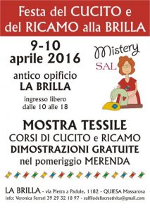 FIERE EVENTI RICAMO PUNTOCROCE 2016 